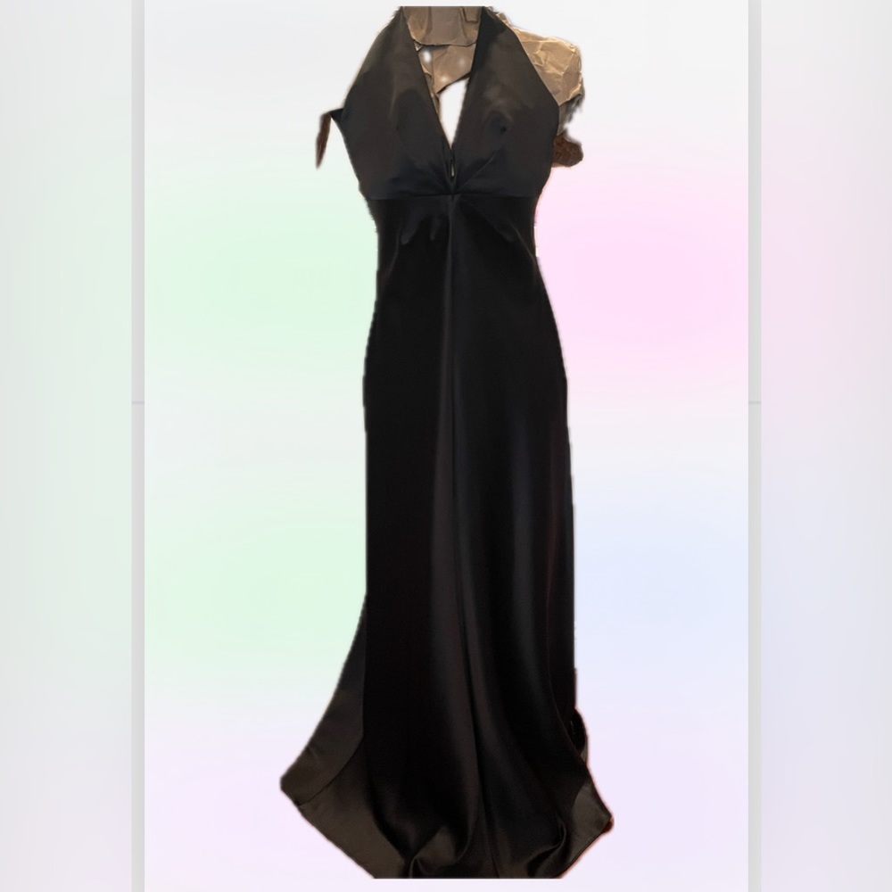 Laundry halter prom satin evening gown formal dress 6
